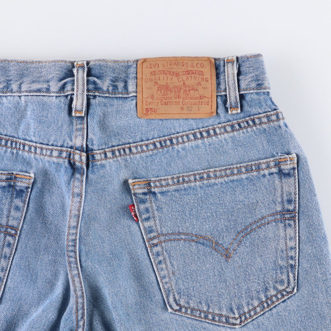 Levi's 550 Relaxed Fit Denim Shorts, Men's, W31 equivalent cotton blue type Vintage Second Hand