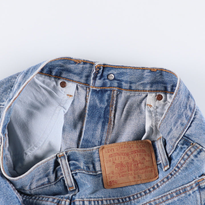Levi's 550 Relaxed Fit Denim Shorts, Men's, W31 equivalent cotton blue type Vintage Second Hand