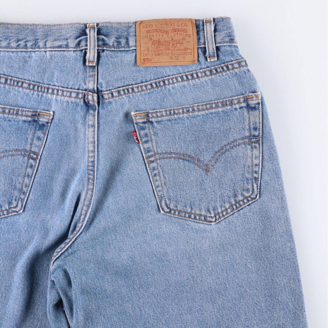 Levi's 550 Relaxed Fit Denim Shorts, Men's, W31 equivalent cotton blue type Vintage Second Hand