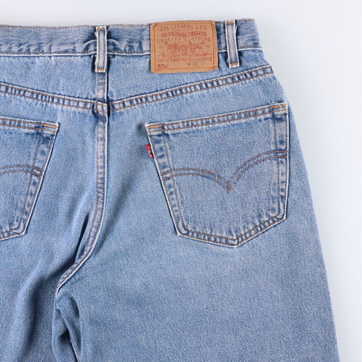 Levi's 550 Relaxed Fit Denim Shorts, Men's, W31 equivalent cotton blue type Vintage Second Hand