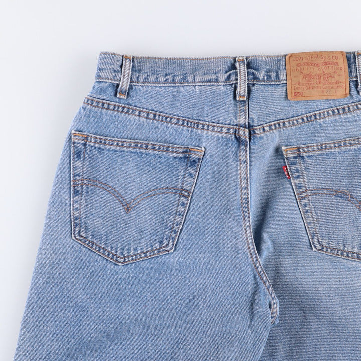 Levi's 550 Relaxed Fit Denim Shorts, Men's, W31 equivalent cotton blue type Vintage Second Hand