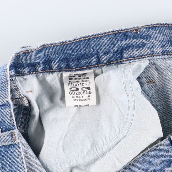 Dickies Relaxed Fit Denim Painter Shorts, Men's, W34 equivalent cotton blue type Vintage Second Hand