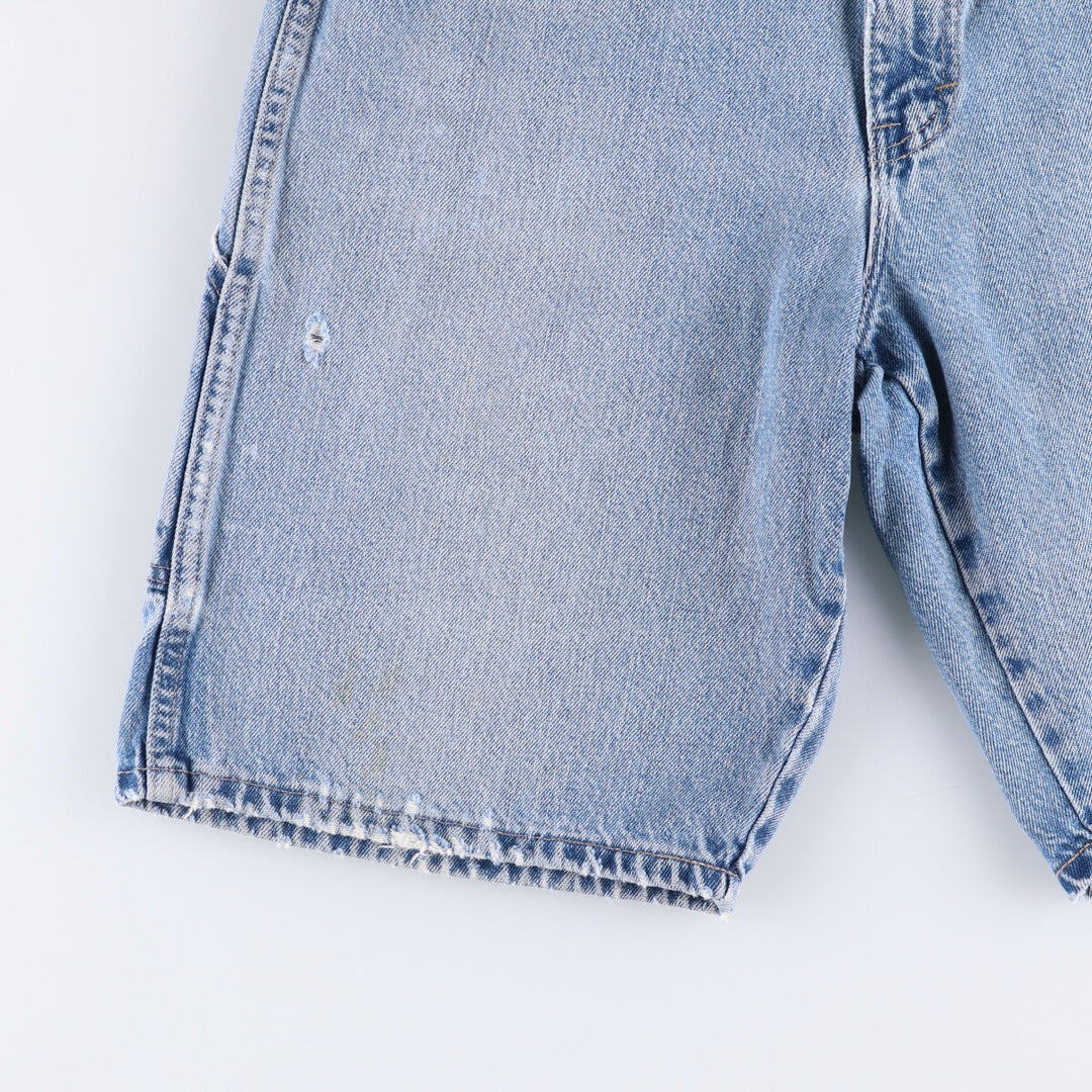 Dickies Relaxed Fit Denim Painter Shorts, Men's, W34 equivalent cotton blue type Vintage Second Hand