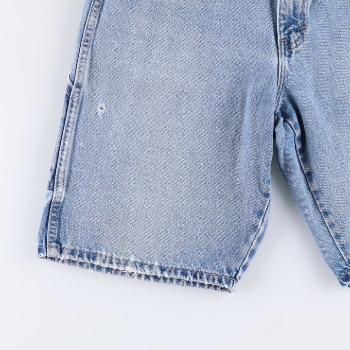 Dickies Relaxed Fit Denim Painter Shorts, Men's, W34 equivalent cotton blue type Vintage Second Hand