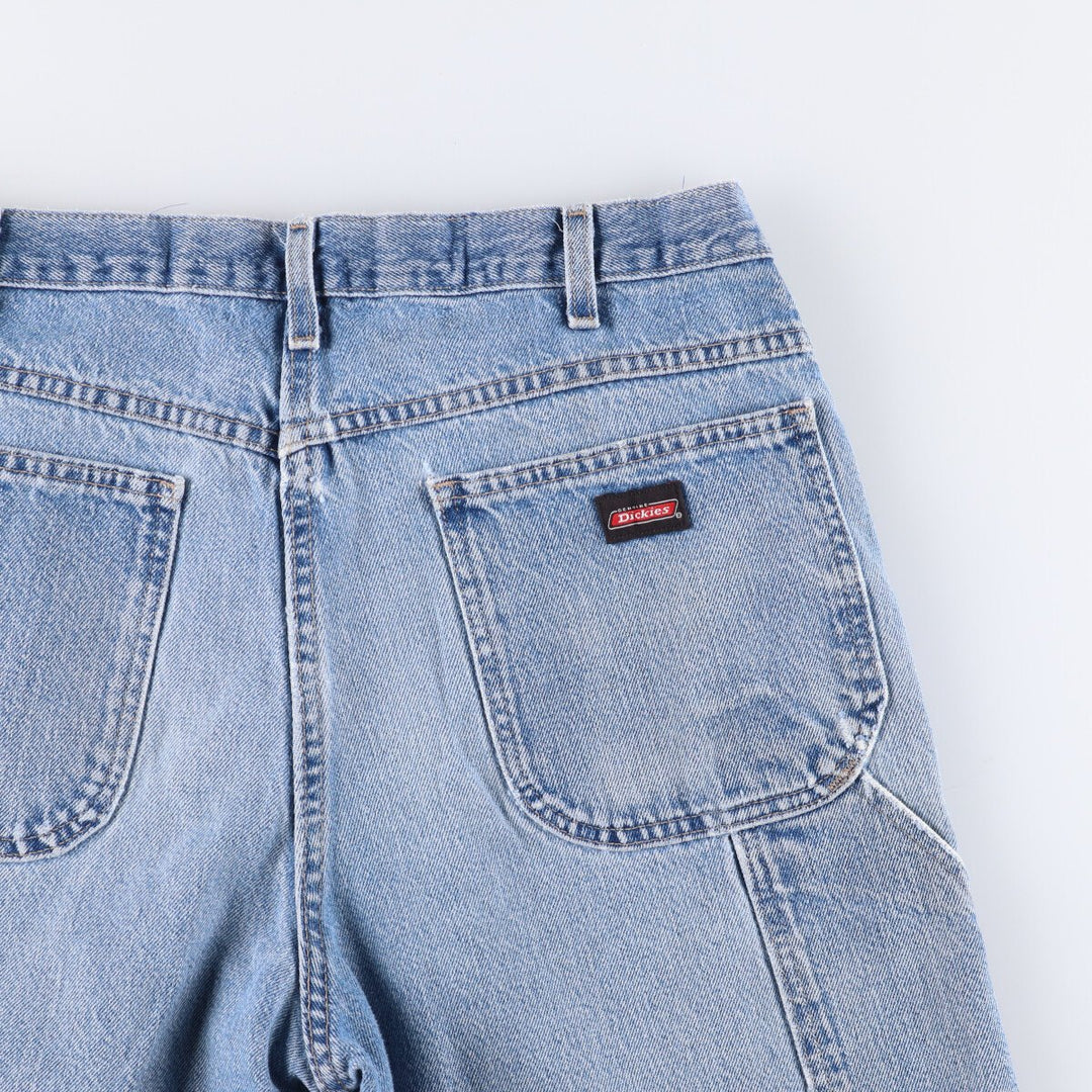 Dickies Relaxed Fit Denim Painter Shorts, Men's, W34 equivalent cotton blue type Vintage Second Hand