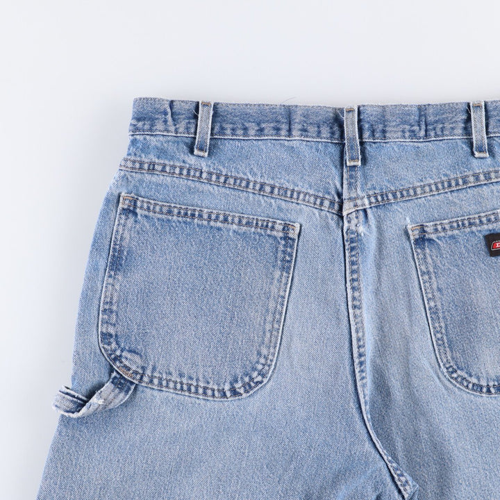 Dickies Relaxed Fit Denim Painter Shorts, Men's, W34 equivalent cotton blue type Vintage Second Hand