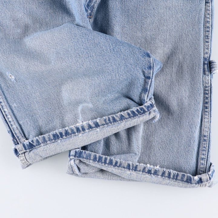 Dickies Relaxed Fit Denim Painter Shorts, Men's, W34 equivalent cotton blue type Vintage Second Hand
