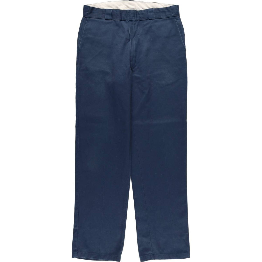 Dickies Men's Work Pants, Size W35 polyester navy blue type Vintage Second Hand