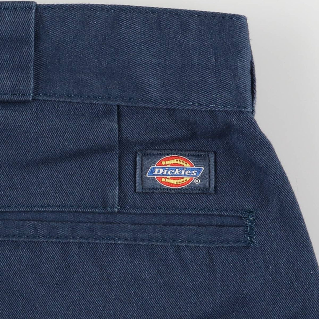 Dickies Men's Work Pants, Size W35 polyester navy blue type Vintage Second Hand