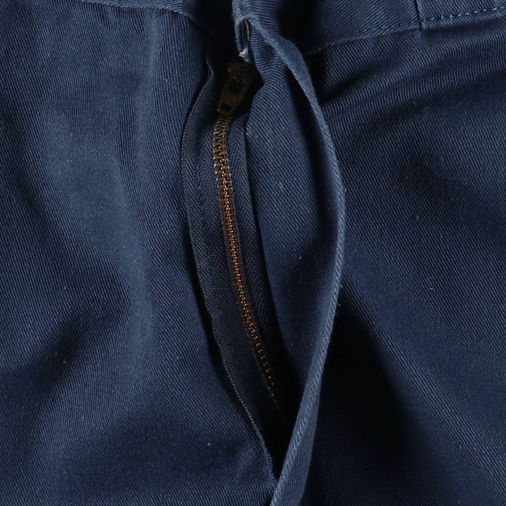Dickies Men's Work Pants, Size W35 polyester navy blue type Vintage Second Hand