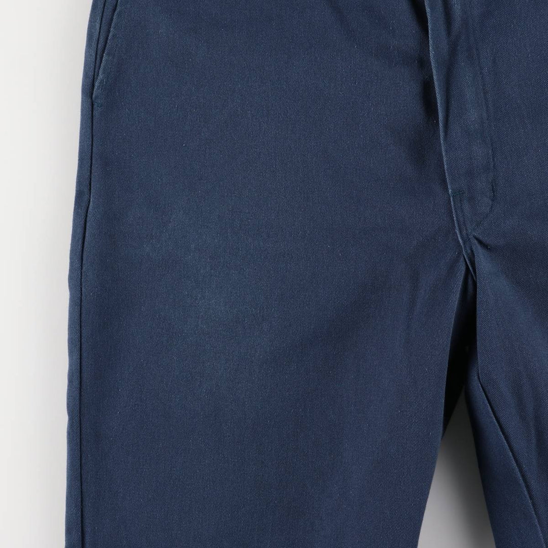 Dickies Men's Work Pants, Size W35 polyester navy blue type Vintage Second Hand