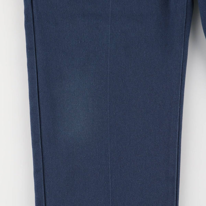 Dickies Men's Work Pants, Size W35 polyester navy blue type Vintage Second Hand