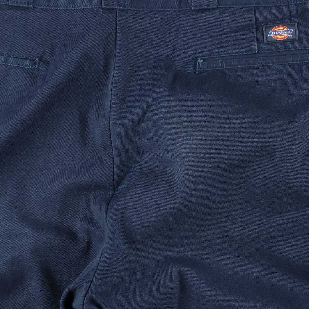 Dickies Men's Work Pants, Size W35 polyester navy blue type Vintage Second Hand