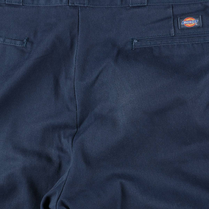 Dickies Men's Work Pants, Size W35 polyester navy blue type Vintage Second Hand