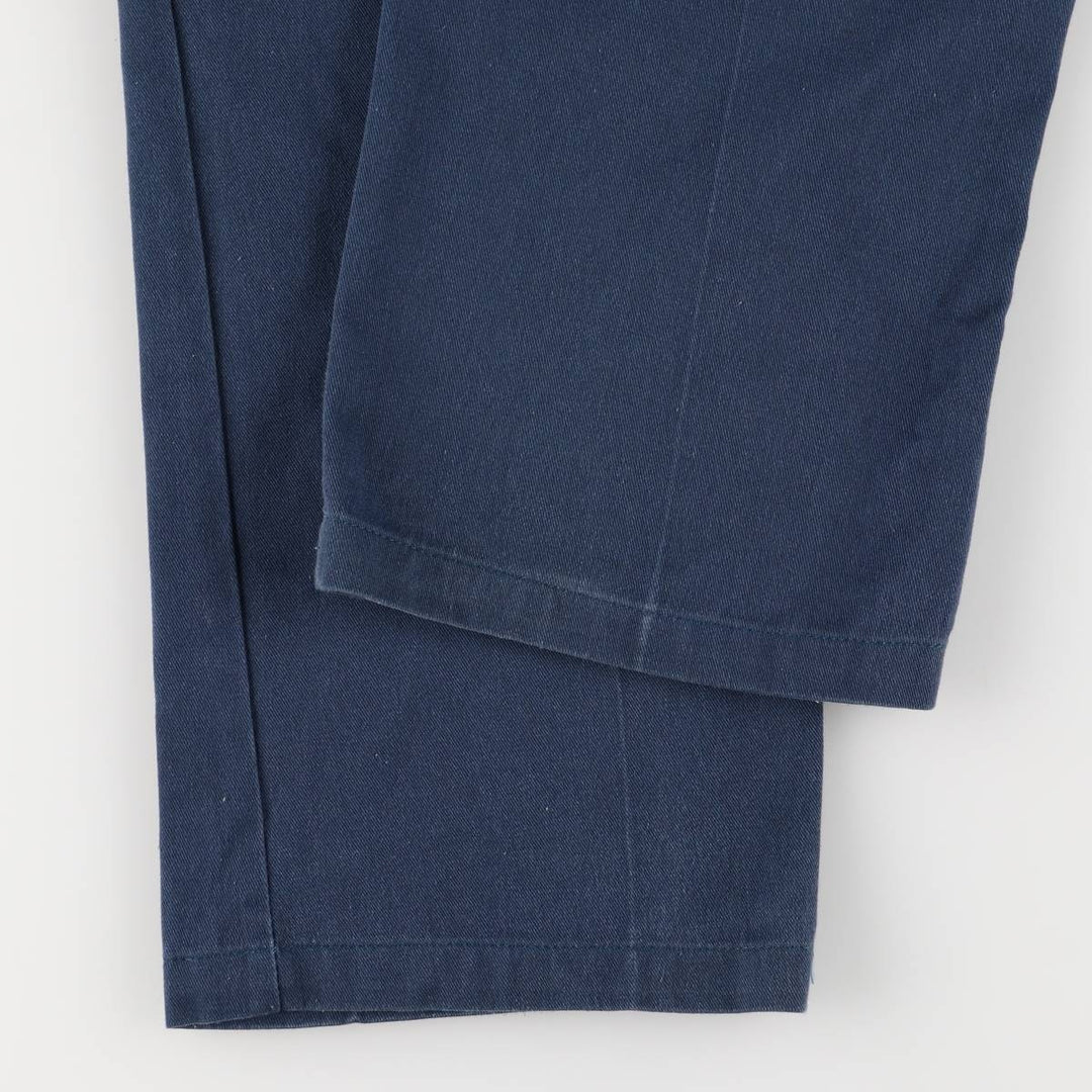 Dickies Men's Work Pants, Size W35 polyester navy blue type Vintage Second Hand