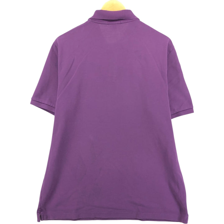Burberry's BRIT short-sleeved polo shirt, men's size XL cotton purple type Vintage Second Hand