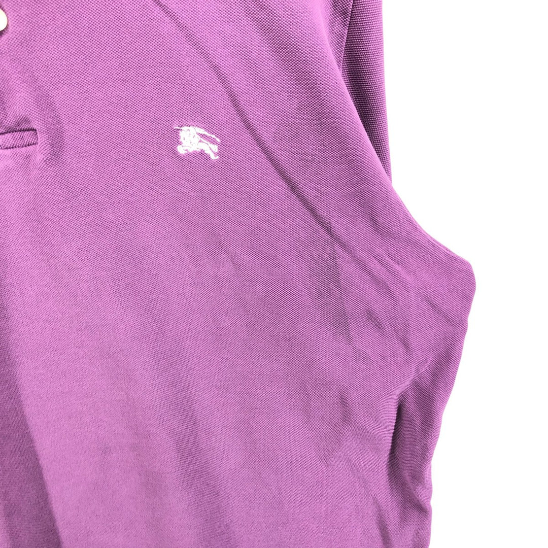 Burberry's BRIT short-sleeved polo shirt, men's size XL cotton purple type Vintage Second Hand