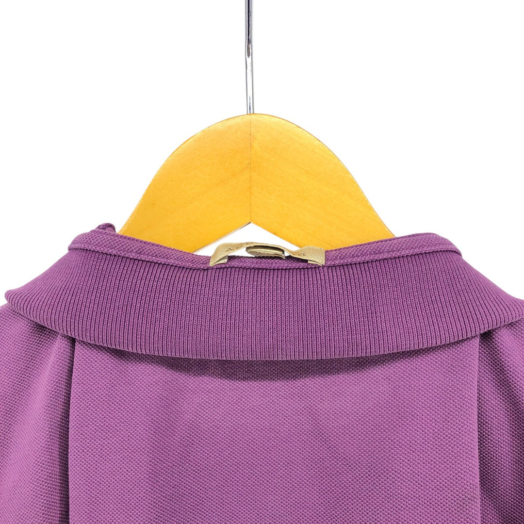 Burberry's BRIT short-sleeved polo shirt, men's size XL cotton purple type Vintage Second Hand