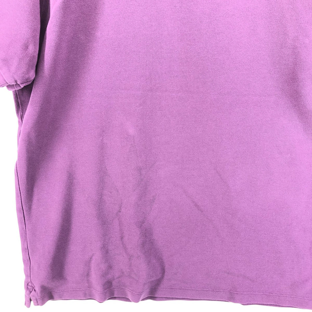 Burberry's BRIT short-sleeved polo shirt, men's size XL cotton purple type Vintage Second Hand