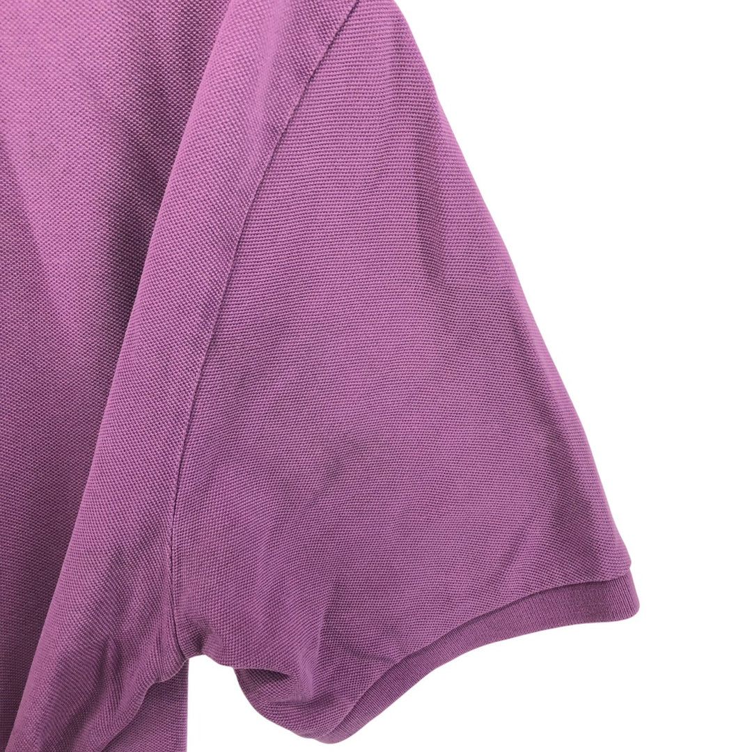 Burberry's BRIT short-sleeved polo shirt, men's size XL cotton purple type Vintage Second Hand
