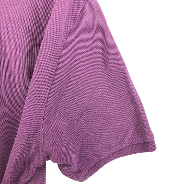 Burberry's BRIT short-sleeved polo shirt, men's size XL cotton purple type Vintage Second Hand