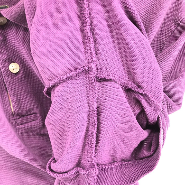Burberry's BRIT short-sleeved polo shirt, men's size XL cotton purple type Vintage Second Hand