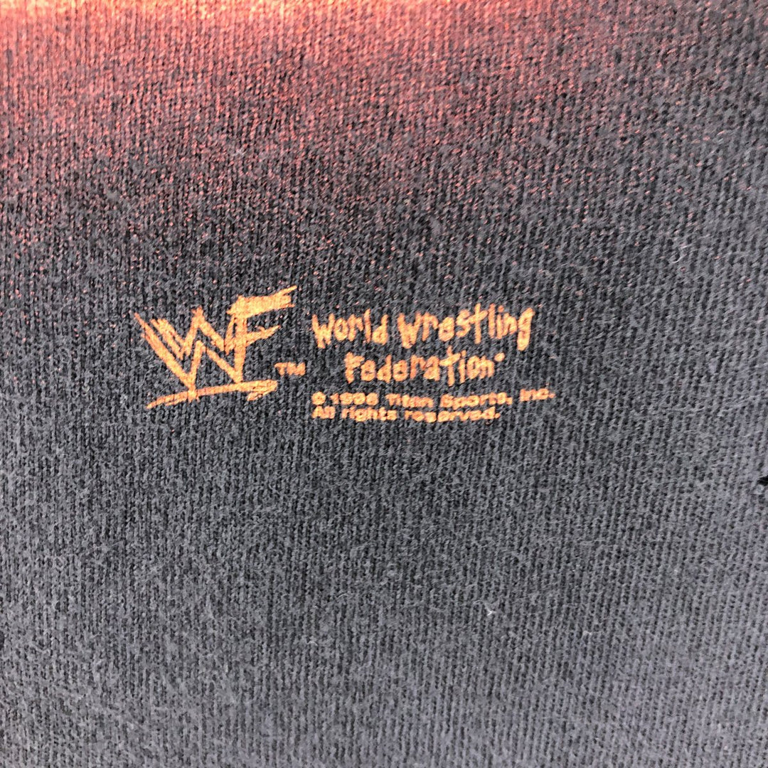 90'S CHANGES WWE Pro Wrestling Sports Print T-Shirt, Made in USA, Men's Size Medium, Vintage cotton black type Vintage Second Hand