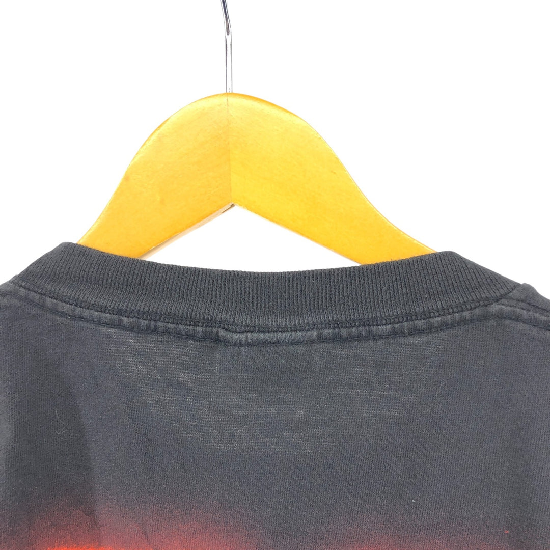 90'S CHANGES WWE Pro Wrestling Sports Print T-Shirt, Made in USA, Men's Size Medium, Vintage cotton black type Vintage Second Hand