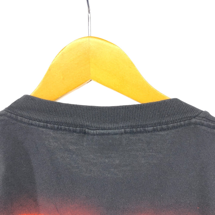90'S CHANGES WWE Pro Wrestling Sports Print T-Shirt, Made in USA, Men's Size Medium, Vintage cotton black type Vintage Second Hand