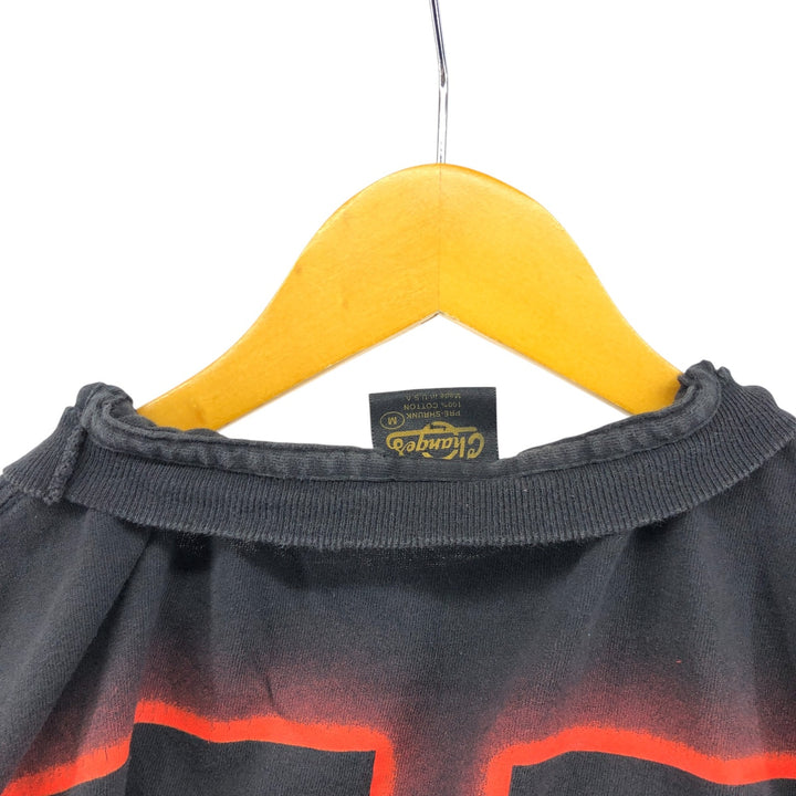 90'S CHANGES WWE Pro Wrestling Sports Print T-Shirt, Made in USA, Men's Size Medium, Vintage cotton black type Vintage Second Hand
