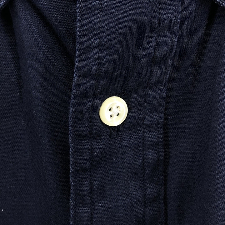 90'S Ralph Lauren CHAPS short sleeve button down shirt, men's size L, vintage cotton navy blue type Vintage Second Hand