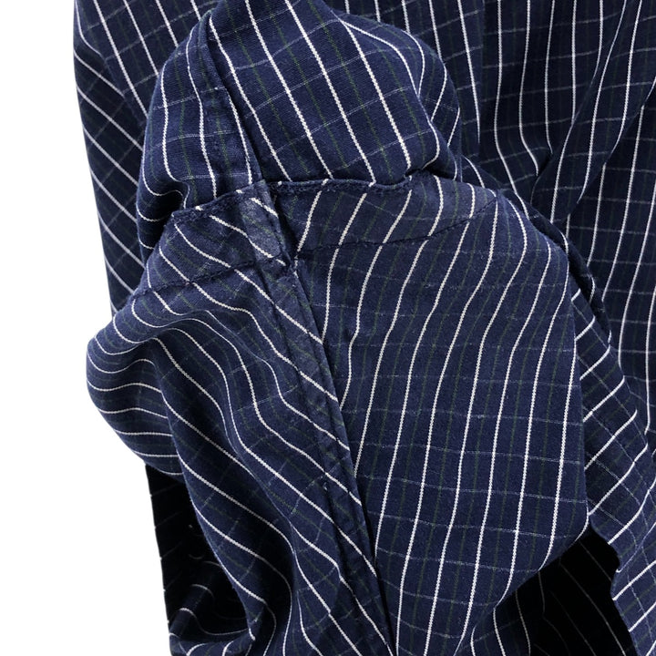 Ralph Lauren RALPH LAUREN GOLF TILDEN short sleeve button down check shirt men's M equivalent cotton navy blue type Vintage Second Hand
