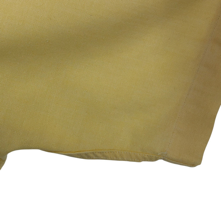 Vintage LLBean short-sleeved button-down shirt from the 1980'S to 1990s, made in the USA, size L. cotton yellow type Vintage Second Hand