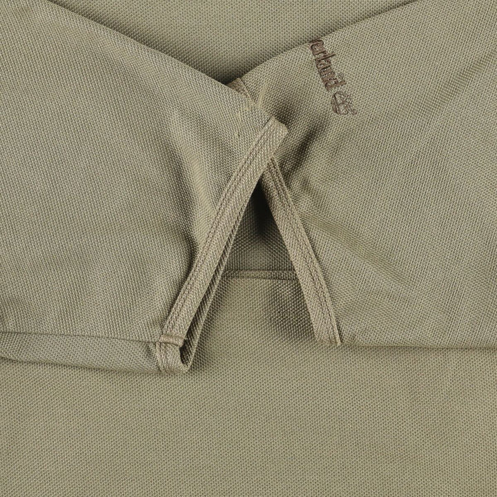 Timberland Men's Short Sleeve Pocket T-Shirt, Size L cotton Khaki type Vintage Second Hand