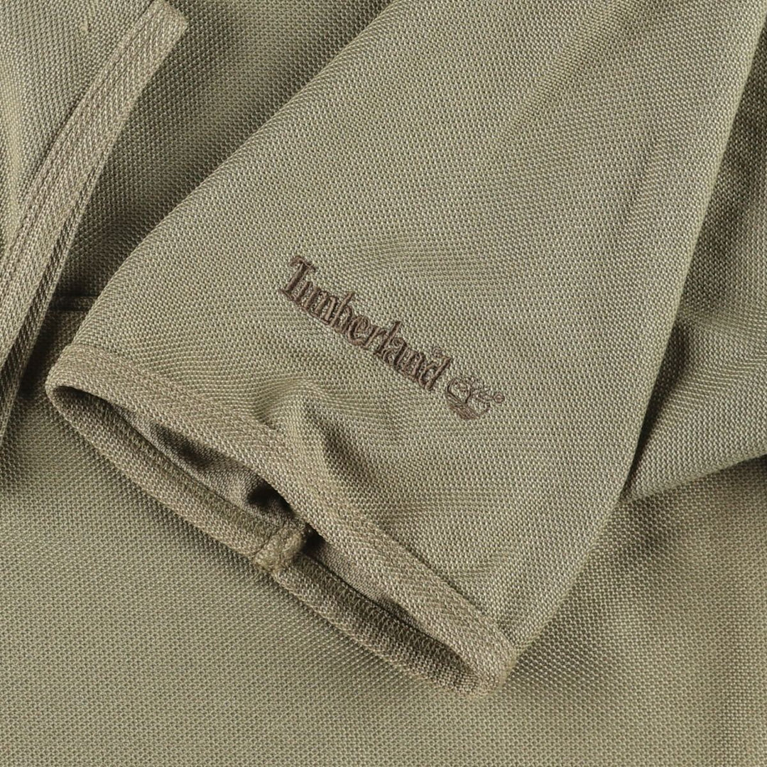 Timberland Men's Short Sleeve Pocket T-Shirt, Size L cotton Khaki type Vintage Second Hand