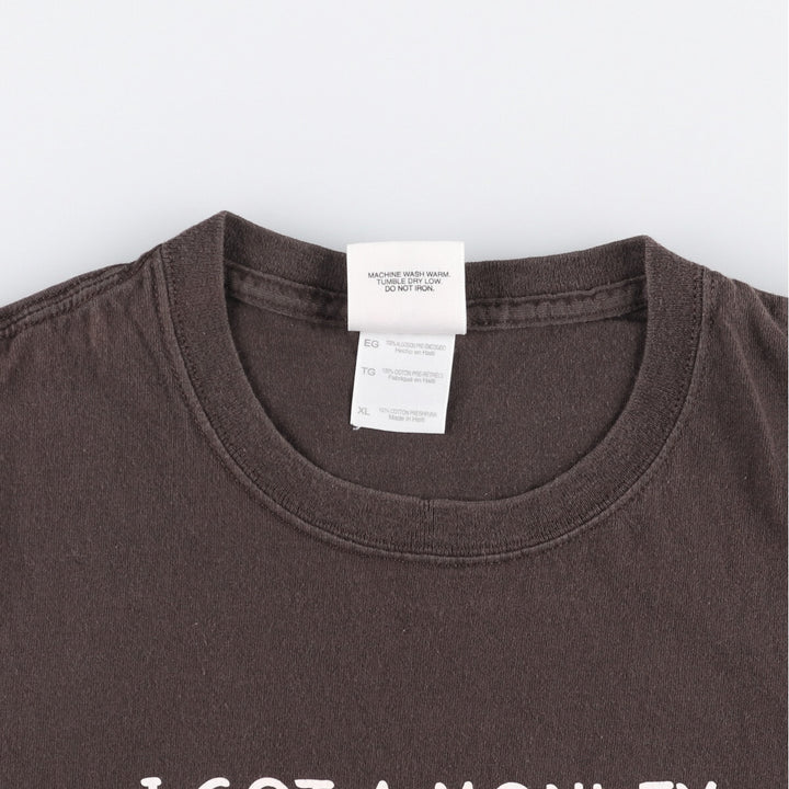 Ben Davis Short Sleeve Printed T-Shirt, Men's Size XL cotton brown type Vintage Second Hand