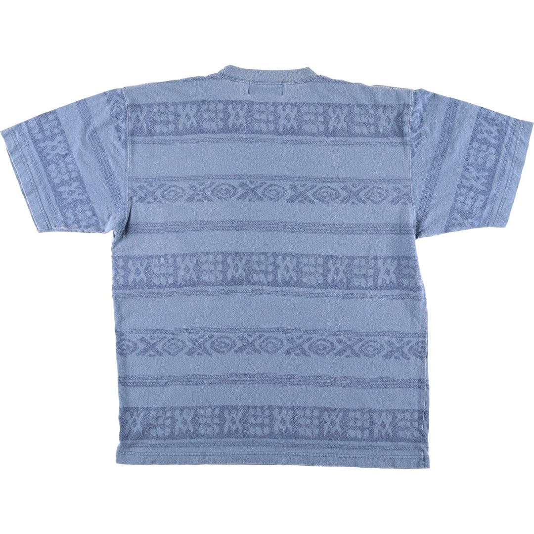 Vintage 90'S Eddie Bauer short-sleeved printed T-shirt, size L, men's cotton blue type Vintage Second Hand