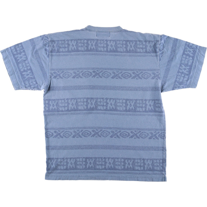Vintage 90'S Eddie Bauer short-sleeved printed T-shirt, size L, men's cotton blue type Vintage Second Hand