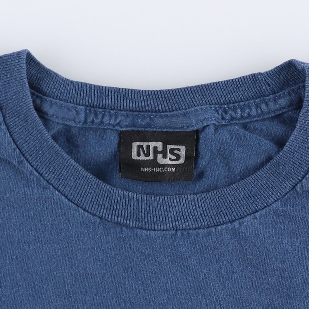 NHS SANTA CRUZ Santa Cruz Surf Skate T-shirt, Men's Size L cotton blue type Vintage Second Hand