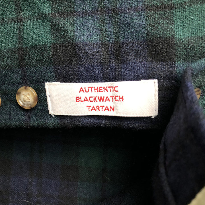 Pendleton Field Shirt, Check Pattern, Wool Shirt, Men's Size Medium wool Green type dark green Vintage Second Hand