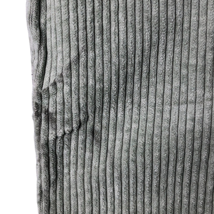 90'S J.Crew wide-ribbed long-sleeved corduroy shirt, men's size L cotton Khaki type sage green Vintage Second Hand