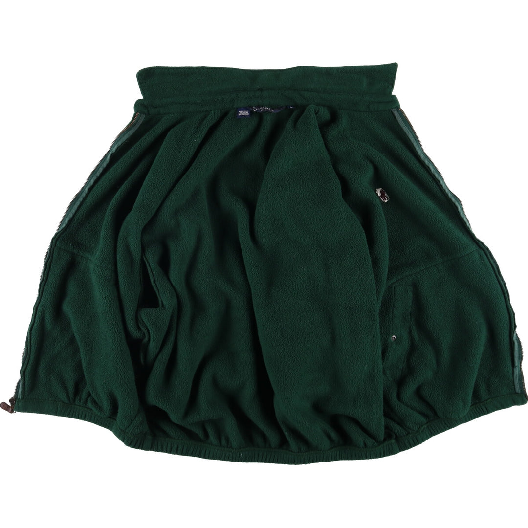 90'S Polo by Ralph Lauren Swing Top Fleece Jacket Made in USA Men's Size L Vintage polyester Green type dark green Vintage Second Hand