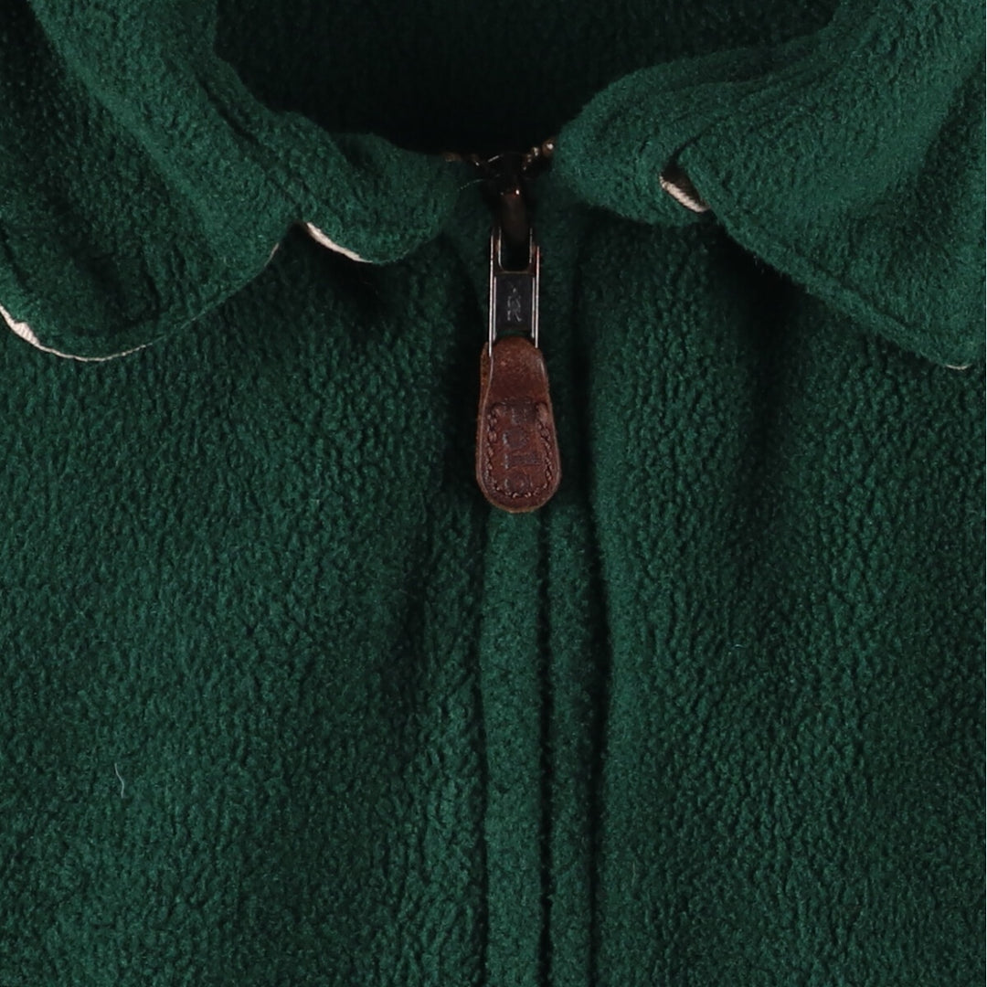 90'S Polo by Ralph Lauren Swing Top Fleece Jacket Made in USA Men's Size L Vintage polyester Green type dark green Vintage Second Hand