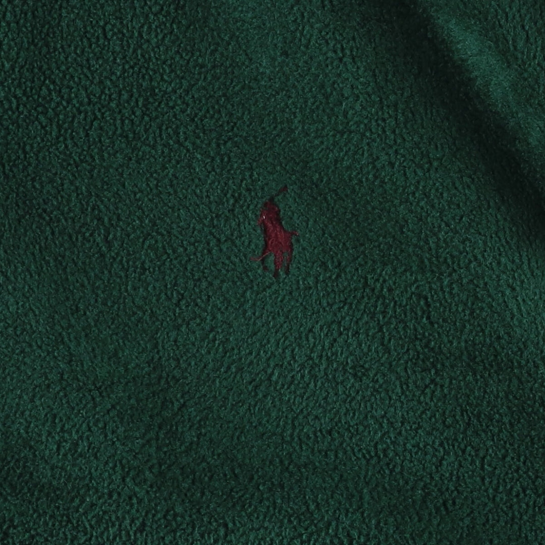 90'S Polo by Ralph Lauren Swing Top Fleece Jacket Made in USA Men's Size L Vintage polyester Green type dark green Vintage Second Hand