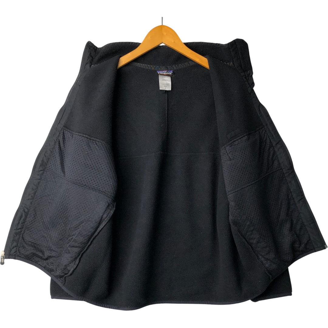 2000'S Patagonia Synchilla Snap-Zip Fleece Jacket (25395F9), Men's Medium polyester black type Vintage Second Hand