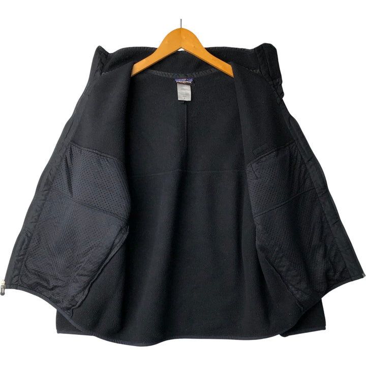 2000'S Patagonia Synchilla Snap-Zip Fleece Jacket (25395F9), Men's Medium polyester black type Vintage Second Hand