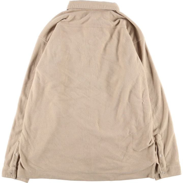 2000'S Patagonia SYNCHILLA Long Sleeve Fleece Shirt (27311F5) Men's XL polyester Beige type Vintage Second Hand