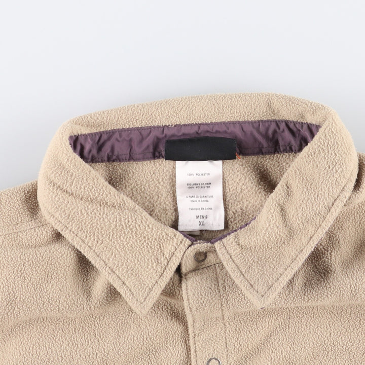2000'S Patagonia SYNCHILLA Long Sleeve Fleece Shirt (27311F5) Men's XL polyester Beige type Vintage Second Hand