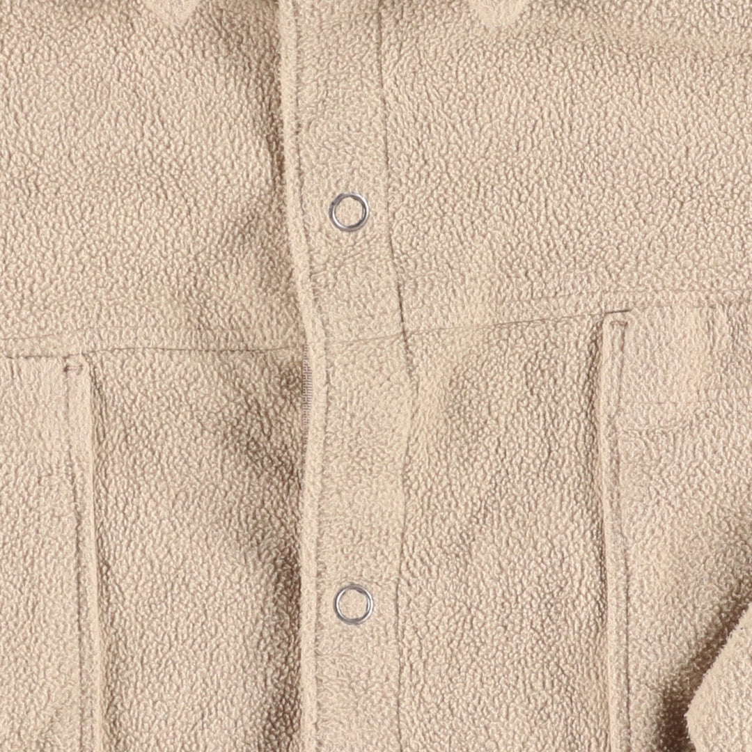 2000'S Patagonia SYNCHILLA Long Sleeve Fleece Shirt (27311F5) Men's XL polyester Beige type Vintage Second Hand