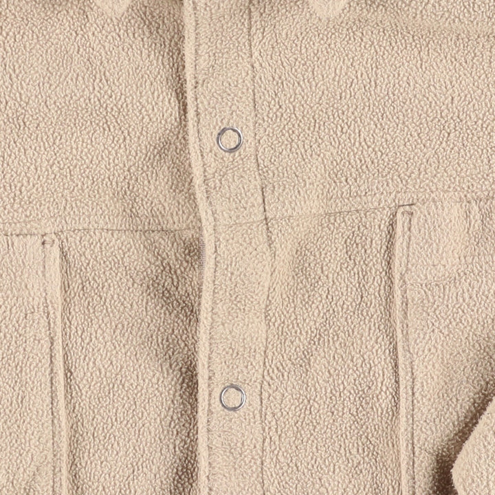 2000'S Patagonia SYNCHILLA Long Sleeve Fleece Shirt (27311F5) Men's XL polyester Beige type Vintage Second Hand
